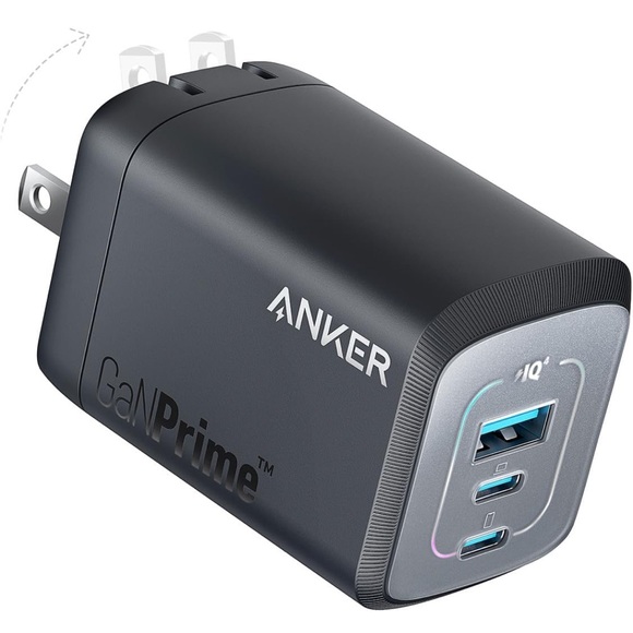Anker Prime 100w GaN USB C Multi-Device Fast Charging 3-Port Wall Charger - NEW - Picture 1 of 4